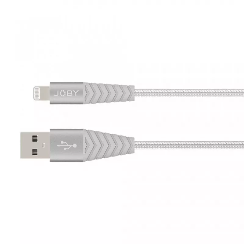 Joby Lade- und Synchronisierungskabel Lightning, 1,2 m, Silber (JB01814-BWW)