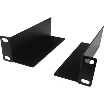DSIT DS-LS10 10-Zoll-Rack-Stützplatten, 136 mm Tiefe, 2er-Pack, Schwarz