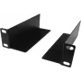 DSIT DS-LS10 10-Zoll-Rack-Stützplatten, 136 mm Tiefe, 2er-Pack, Schwarz