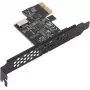 GEMBIRD UPC-U3 PCI-Express-USB-3.2-Gen-1-Karte, 2x Typ-A, SATA-Stromversorgung, ASMedia-Chipsatz
