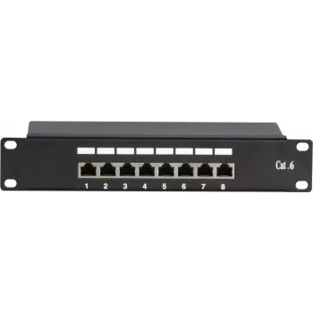 DSIT DS-10Patch6-8FTP 10-Zoll-8-Port-FTP-CAT6-Patchpanel