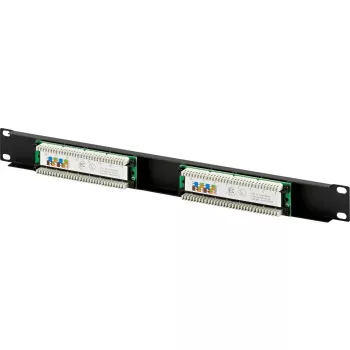 DSIT DS-Patch5-16UTP 19 inch 1U CAT5e UTP 16-Port Patchpanel, Schwarz