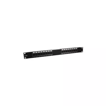 DSIT DS-Patch5-16UTP 19 inch 1U CAT5e UTP 16-Port Patchpanel, Schwarz