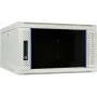 DSIT 6U Wandmontage-Serverschrank mit Glastür, Weiß, 600x600x368 mm