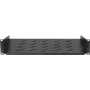 DSIT 2U Festes Regal für 450 mm tiefe Wandschränke, 350 mm Tiefe, Schwarz