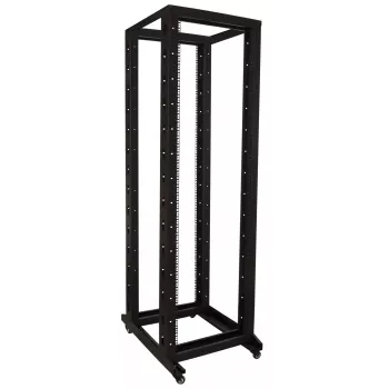 DSIT 42U 19 inch freistehender Rackschrank auf Rollen, 600x800x2000 mm, Schwarz, unmontiert