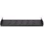 DSIT DS-FH45 festes Regal für 450 mm tiefe Wandschränke, 1U, Schwarz
