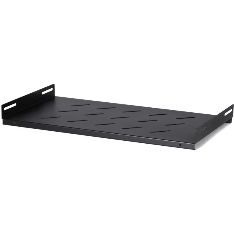 DSIT DS-FH45 festes Regal für 450 mm tiefe Wandschränke, 1U, Schwarz