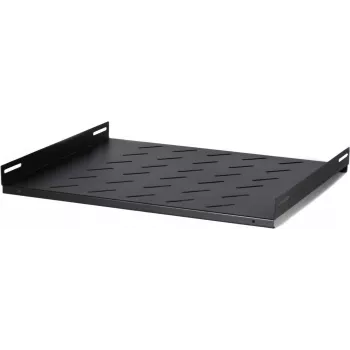 DSIT DS-FH60Wand 1U festes Regal für 600 mm tiefe Wandschränke, 25 kg Belastung, Schwarz