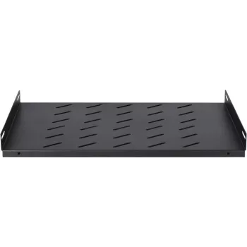 DSIT DS-FH60Wand 1U festes Regal für 600 mm tiefe Wandschränke, 25 kg Belastung, Schwarz