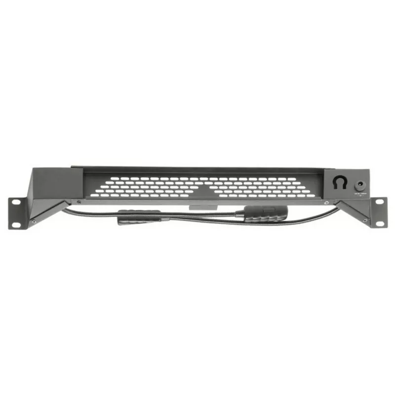 DSIT 19 inch Gänsehals-LED-Leuchte Weiß - Flexible XLR-Lampe für Mischpulte & Racks