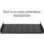 DS-IT Festes Regal für 600 mm tiefe Schwenk-Wandschränke, 1U, hellgrau