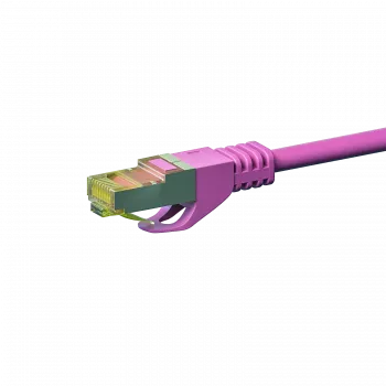 DSIT Cat.7 S/FTP PiMF RJ45 Netzwerk-Patchkabel, Pink, 2m