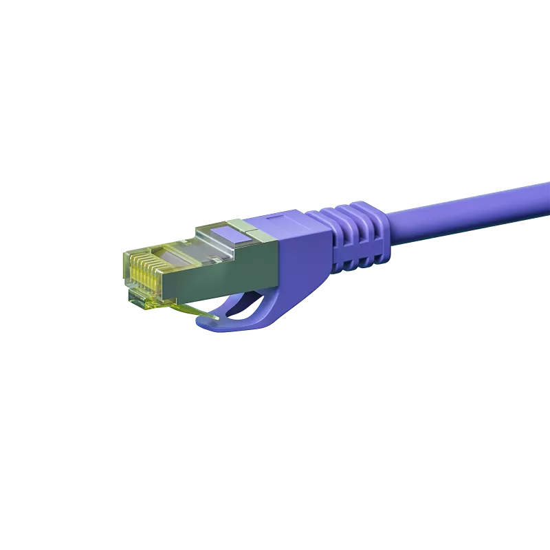 DSIT Cat.7 S/FTP PiMF RJ45 Netzwerkkabel, 5m, Violett