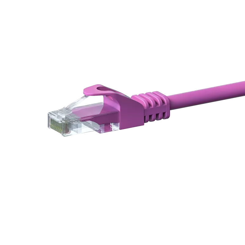 DSIT CAT5e U/UTP Netzwerkkabel, 1 m, Pink, 100% Kupfer (DC-59-010)