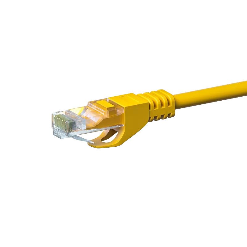 DSIT CAT5e U/UTP Netzwerk-Patchkabel, 10 m, Gelb, 100% Kupfer (DC-57-100)