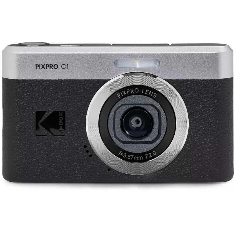 KODAK PixPro C1 Schwarz Kompakte Digitalkamera mit 16GB SDHC-Karte