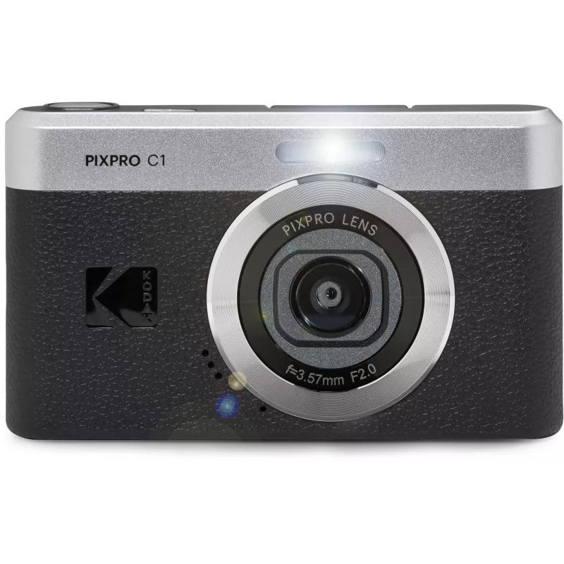 KODAK PixPro C1 Schwarz Kompakte Digitalkamera mit 16GB SDHC-Karte
