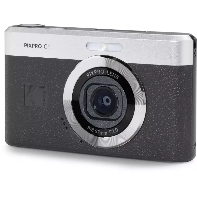 KODAK PixPro C1 Schwarz Kompakte Digitalkamera mit 16GB SDHC-Karte