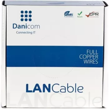 DSIT DANICOM CAT6A S/FTP 50m LSZH Fca Netzwerk-Installationskabel