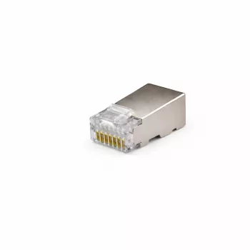 DSIT FTP RJ45 CAT5e Netzwerkstecker für flexible und massive Adern - 10er-Pack
