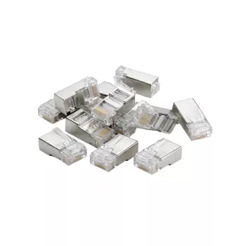 DSIT FTP RJ45 CAT6 Netzwerkverbinder für Massivleiterkabel - 10er-Pack