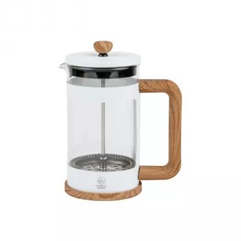 Leopold Vienna Franca French Press Kaffee- und Teebereiter, 600 ml, Weiß