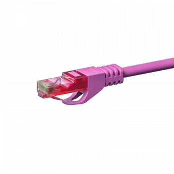 DSIT CAT6 U/UTP Netzwerkkabel, 0,50 m, Pink, 100% Kupfer (DC-69-005)