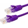 DSIT CAT6 U/UTP Netzwerk-Patchkabel, 1,5 m, Violett, 100% Kupfer