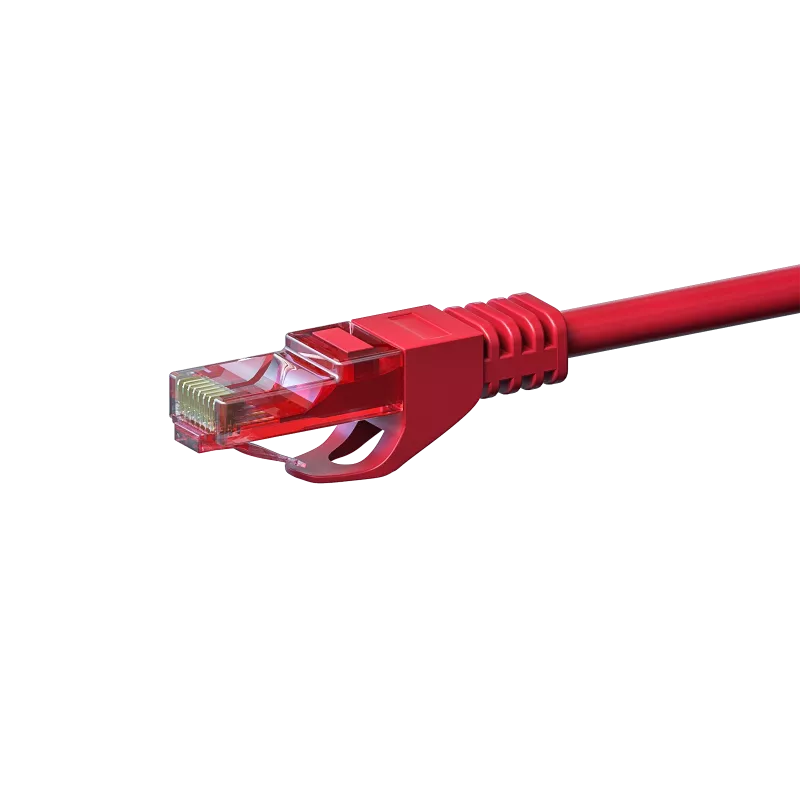 DSIT CAT6 Netzwerkkabel 100% Kupfer - U/UTP - 3 Meter - Rot (DC-65-030)