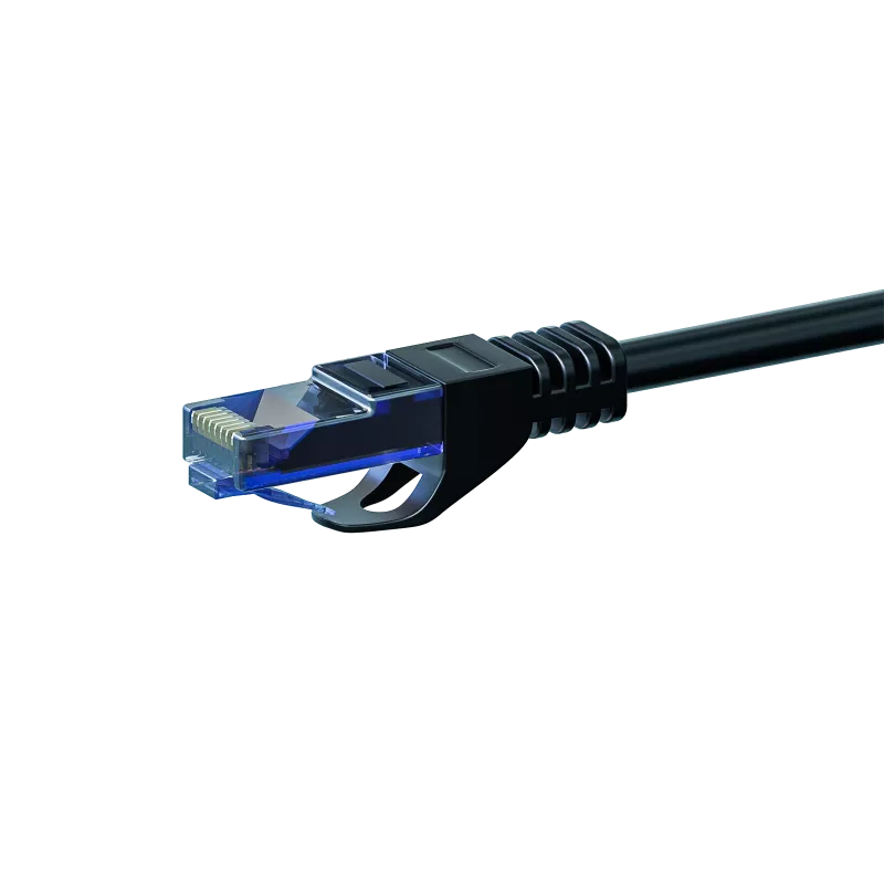 DSIT CAT6a Netzwerkkabel 100% Kupfer - U/UTP - 20 Meter - Schwarz (DC-U6A0-200)
