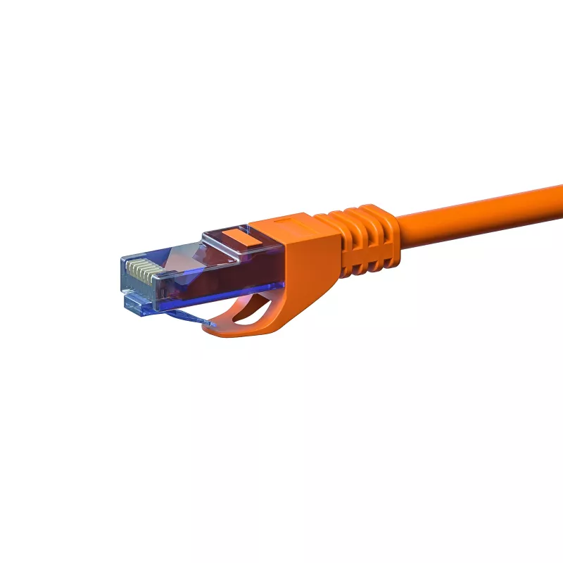 DSIT CAT6a U/UTP 100% Kupfer Netzwerk-Patchkabel, 20m, Orange, RJ45, 10Gbps, 500MHz