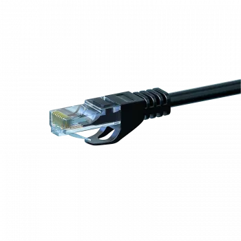 DSIT CAT 6 U/UTP Netzwerk-Patchkabel, 1m, Schwarz, CCA, RJ45