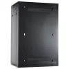 DSIT 18U Wandmontage-Serverschrank mit Metalltür, 600x450x900 mm, Schwarz