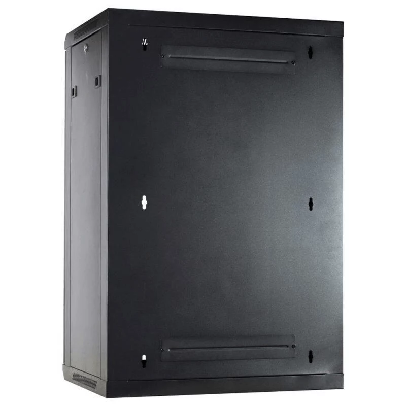 DSIT 18U Wandmontage-Serverschrank mit Metalltür, 600x450x900 mm, Schwarz