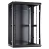 DSIT 18U Wandmontage-Serverschrank mit Metalltür, 600x450x900 mm, Schwarz