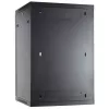 DSIT 27U Wandmontage-Serverschrank mit Glastür, 600x600x1300 mm, Schwarz