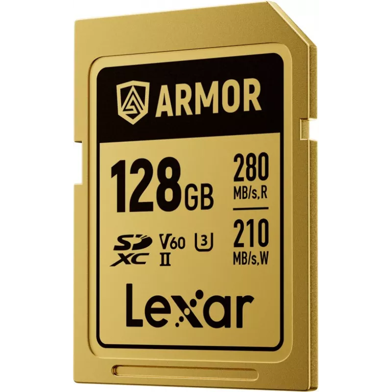 Lexar Professional ARMOR GOLD 128GB SDXC UHS-II V60 Speicherkarte (LSDAMGL128G-RNNNG)