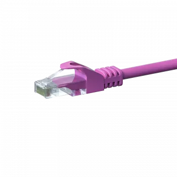 DSIT CAT5e U/UTP Netzwerk-Patchkabel, 0,25 m, Pink, 100% Kupfer, RJ45, 1 Gbit/s (DC-59-002)