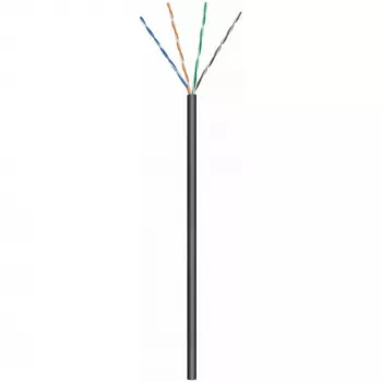 DSIT CAT6 Outdoor Netzwerkkabel U/UTP AWG 24/7 flexibel 100m Schwarz