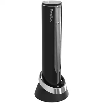 Prestigio Maggiore automatischer Weinöffner, schwarz/silber (PWO104SL)