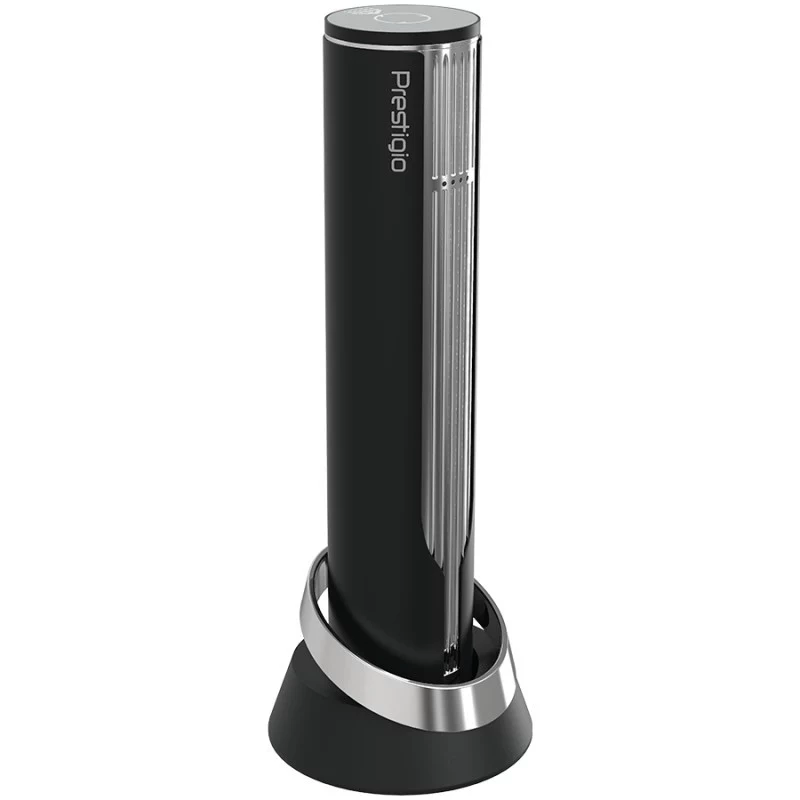 Prestigio Maggiore automatischer Weinöffner, schwarz/silber (PWO104SL)