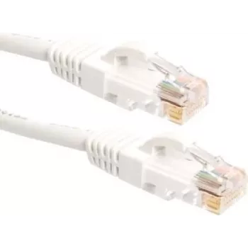 DSIT CAT6a U/UTP 100% Kupfer Ethernet-Patchkabel, 10 m, Weiß (DC-U6A2-100)