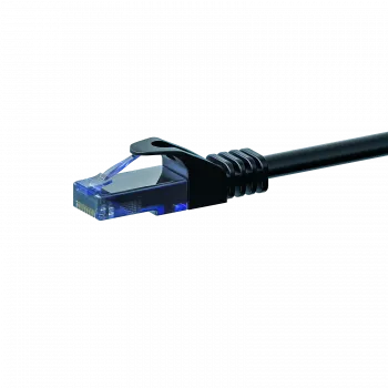 DSIT CAT6a U/UTP Netzwerk-Patchkabel, 100% Kupfer, 0,15 m, Schwarz