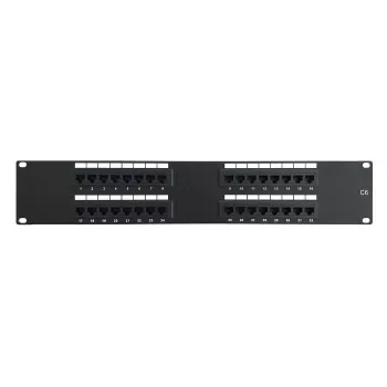 DSIT 19 inch Cat6 UTP 32-Port Patchpanel 2U Schwarz