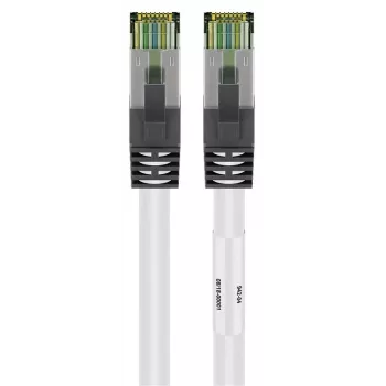 DSIT CAT 8 S/FTP PiMF RJ45 Netzwerkkabel, 2 m, Weiß