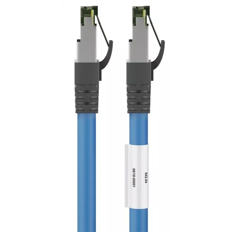DSIT RJ45 Netzwerkkabel S/FTP PiMF CAT 8 Rohkabel Blau 3m