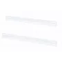 DSIT 19 inch Rack-Schienen für 450 mm tiefe Wandschränke - Weiß
