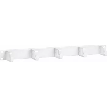 DSIT 19 inch 1U Metall-Kabelmanagement-Panel mit Schlitz-Durchführung – Weiß (DS-1904-W)