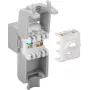 DS-IT CAT6a UTP Keystone Netzwerkdose - werkzeuglos - Grau (DS-KC-UTP6A-TL-2)